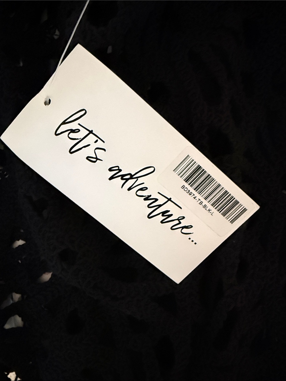 NWT 12th Tribe Strapless Black Crochet Maxi Dress - Picture 3 of 3